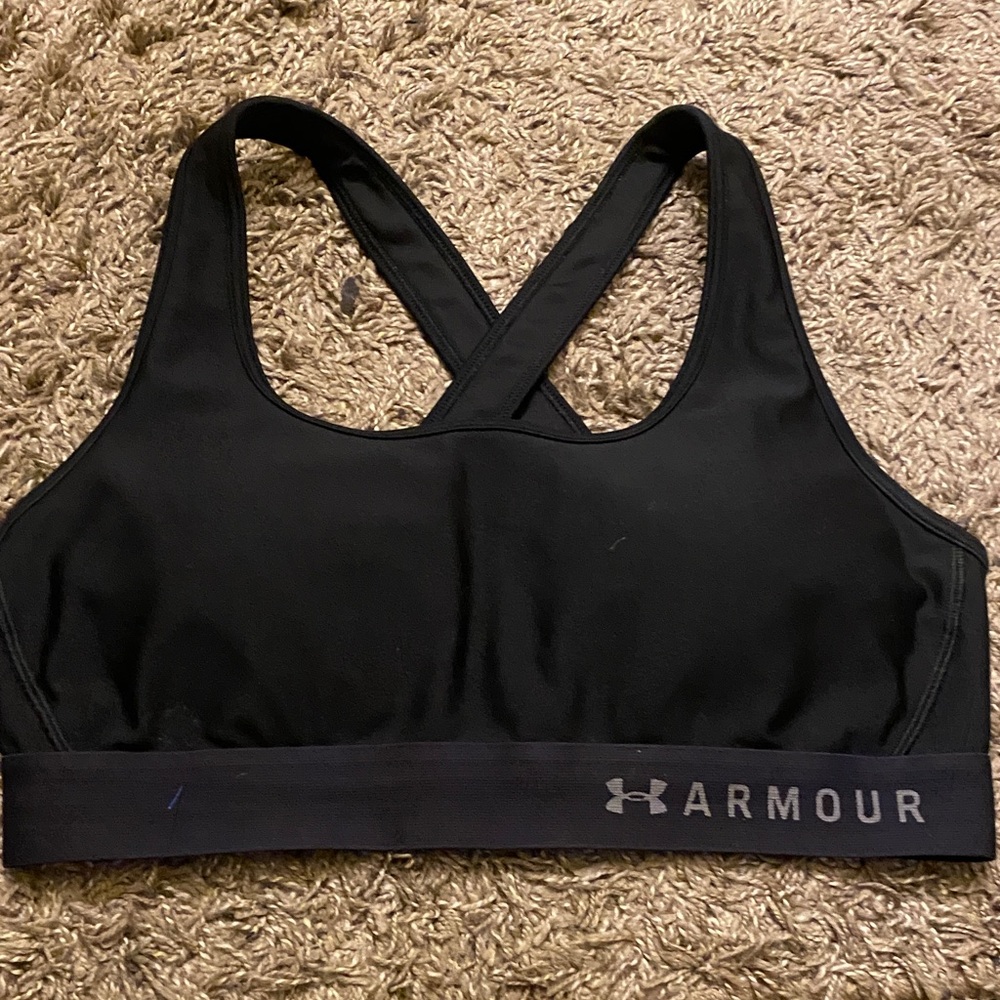 Under Armour Black Crossback Sports Bra